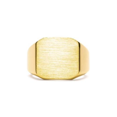 IX Studios Octagon Signet Ring 22 kt. Gullforgylt sølv DMN0290GD