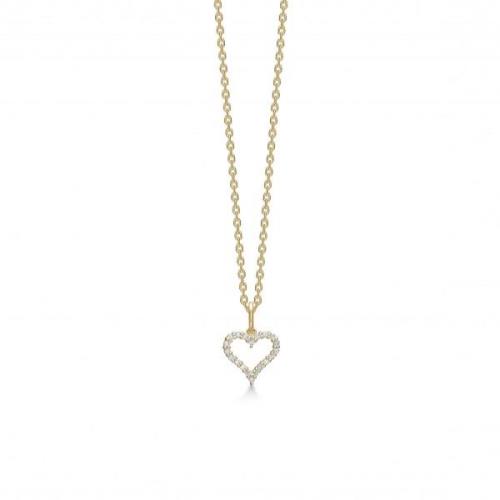 Mads Z Tender Heart Halskjede 14 kt. Gull 0,12 ct. 1531312