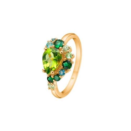 Mads Z Four Seasons-Spring Peridot Ring 14 kt. Gull 1546033