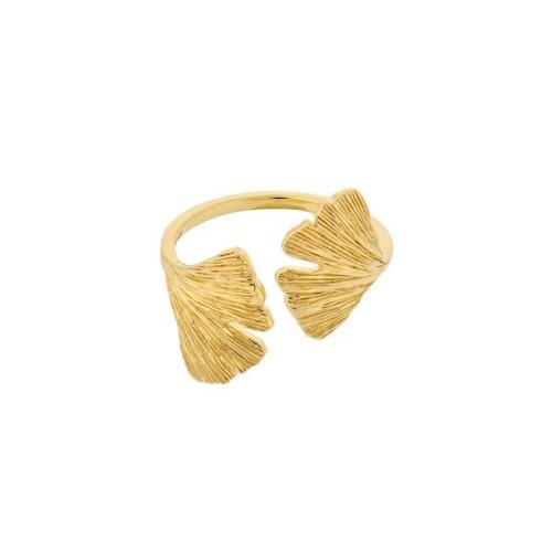 Pernille Corydon Biloba Ring 18 kt. Gullforgylt sølv R-343-GP