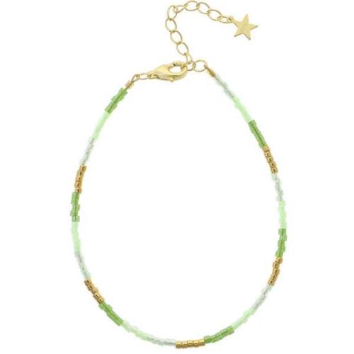 Nuni Copenhagen Kira Armbånd 18 kt. Gullforgylt sølv A3025-LightGreen