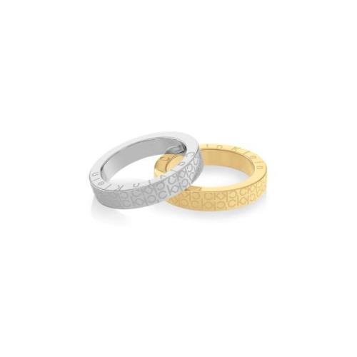 Calvin Klein ICONIC Ring 18 kt. Gullforgylt Rustfritt Stål 35000444