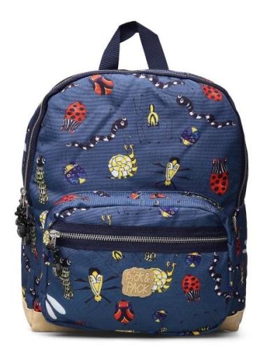 Pick&Pack Insect Backpack Accessories Bags Backpacks Blue Pick & Pack