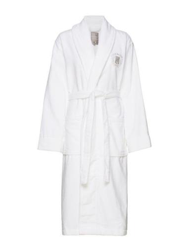 Hotel Velour Robe Morgenkåpe White Lexington Home