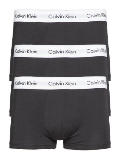 3P Low Rise Trunk Boksershorts Black Calvin Klein