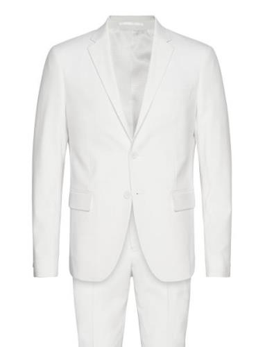 Plain Mens Suit - Normal Lenght Dress White Lindbergh