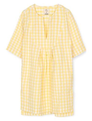 Bæk&Bølge Neel Long Tunic Topp Yellow Juna