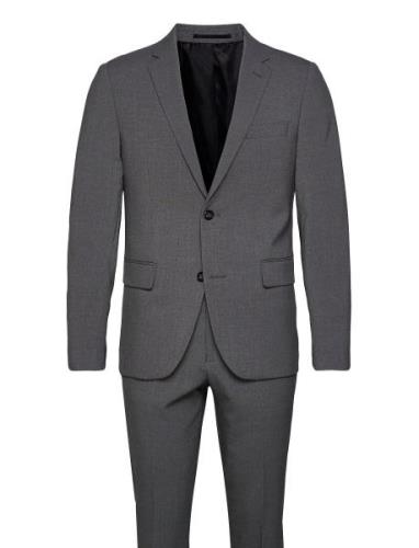 Plain Mens Suit - Normal Lenght Dress Grey Lindbergh