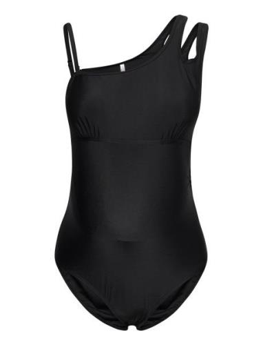 Mltula Padded Swimsuit A. Badedrakt Badetøy Black Mamalicious