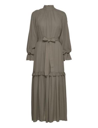 Magdalena Dress Maxikjole Festkjole Khaki Green IVY OAK