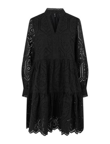 Yasholi Ls Dress S. Noos Kort Kjole Black YAS