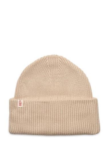 Big Fold Up Beanie Accessories Headwear Beanies Beige Revolution