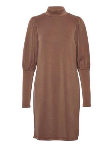 Mwelle Puff Dress Kort Kjole Brown My Essential Wardrobe