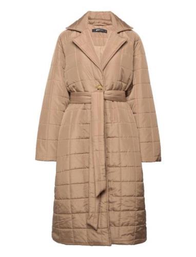 Yaya Quilted Coat Fôret Kåpe Beige Gina Tricot