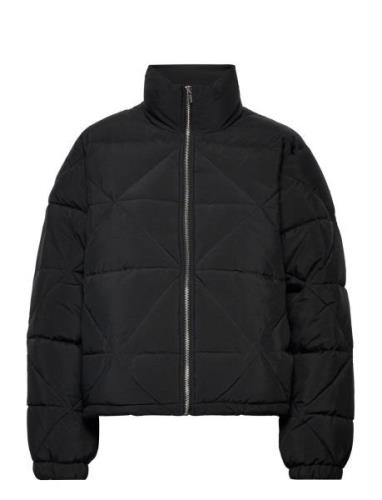 Elina Puffer Jacket Fôret Jakke Black Gina Tricot