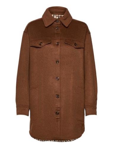 Raling Outerwear Coats Winter Coats Brown Munthe