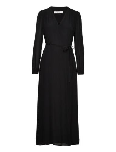 Wrap Dress Maxikjole Festkjole Black IVY OAK