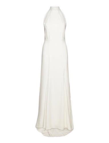 Maxi Length Neckholder Dress Maxikjole Festkjole White IVY OAK