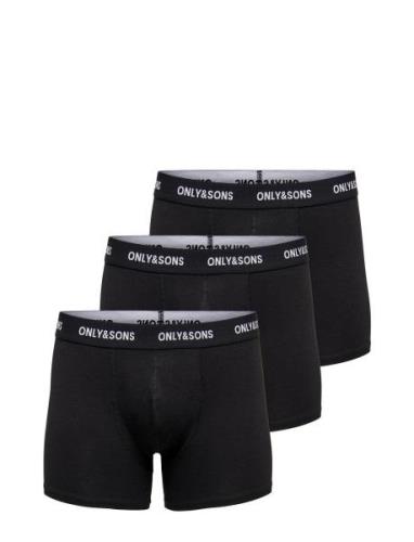 Onsfitz Solid Black Boxer 3Pack3854 Noos Boksershorts Black ONLY & SON...