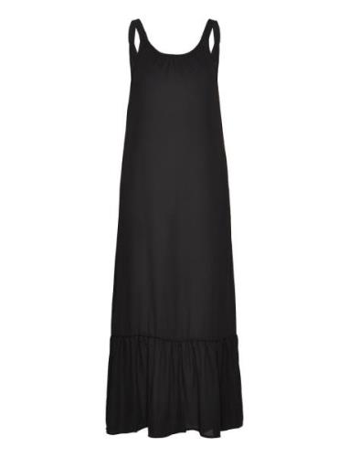 Onlalma Life Poly Noemi Long Dress Solid Maxikjole Festkjole Black ONL...