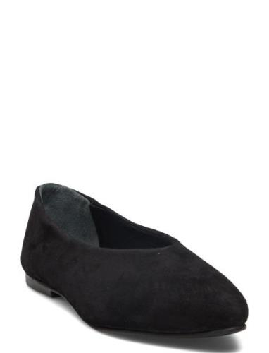 Biamarina Pointy Ballerina Suede Ballerinasko Ballerinaer Black Bianco