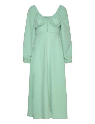 Maja Dress Maxikjole Festkjole Green Gina Tricot