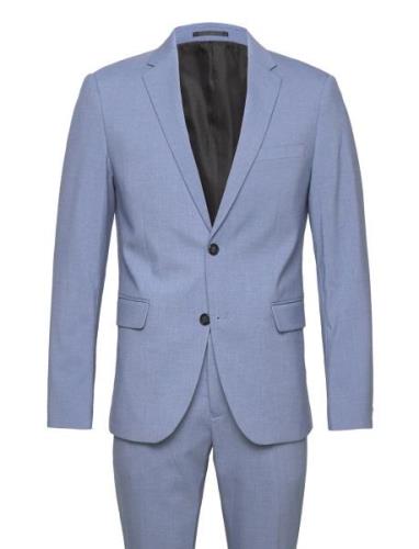 Plain Mens Suit - Normal Lenght Dress Blue Lindbergh