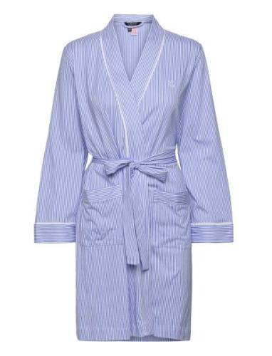 Lrl Kimono Wrap Robe Morgenkåpe Blue Lauren Ralph Lauren Homewear