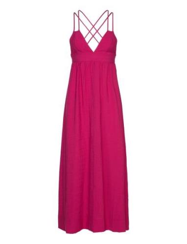 Koma Dress Maxikjole Festkjole Pink Hosbjerg