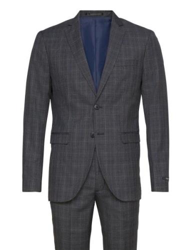 Jprfranco Check Suit Sn Dress Navy Jack & J S