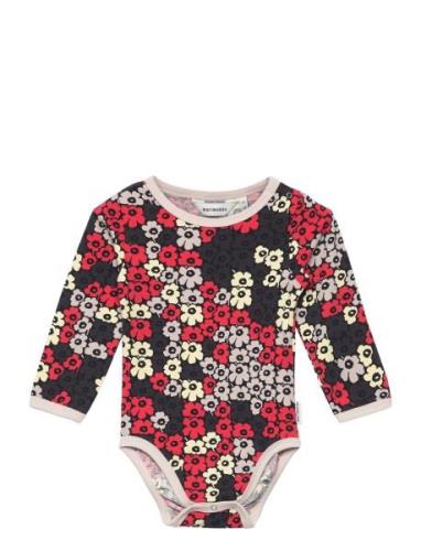 Vinde Pikkuinen Unikko Bodies Long-sleeved Multi/patterned Marimekko