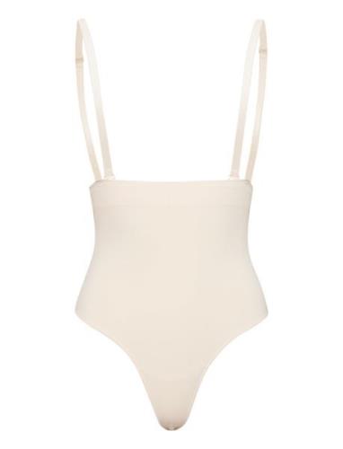 Smls Hw String Lingerie Shapewear Bottoms Cream Hunkemöller