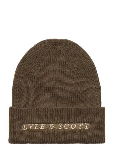 Ribbed Beanie Accessories Headwear Beanies Green Lyle & Scott