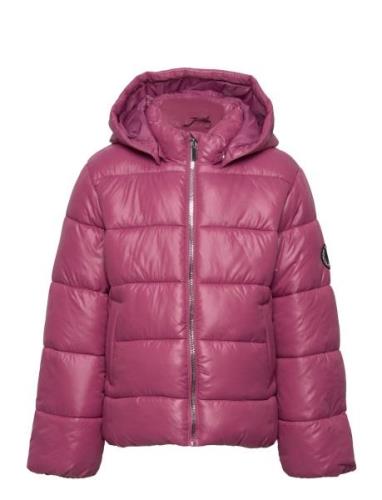 Kmgnewemmy Savannah Quiltd Jacket Cp Otw Fôret Jakke Pink Kids Only