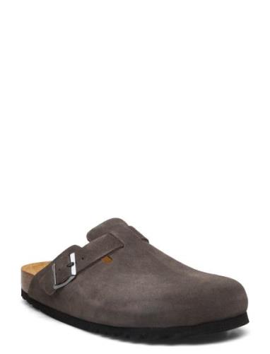 Sl Olivier Suede Slippers Tøfler Grey Scholl