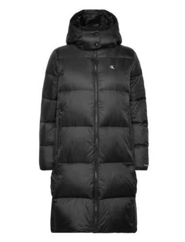 Down Long Puffer Fôret Kåpe Black Calvin Klein Jeans