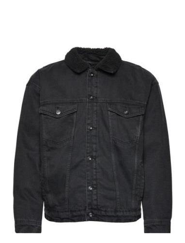 Onsrick Ovz Black 6942 Teddy Dnm Jacket Dongerijakke Denimjakke Black ...