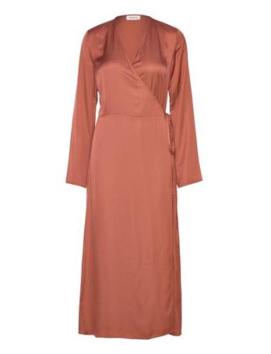 Floremd Wrap Dress Maxikjole Festkjole Red Modström