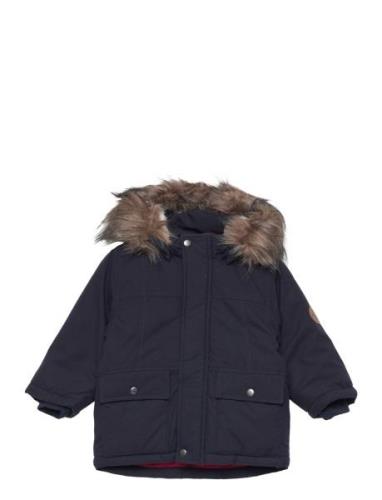 Nmmmarlin Parka Jacket Pb Fo Parkas Jakke Blue Name It