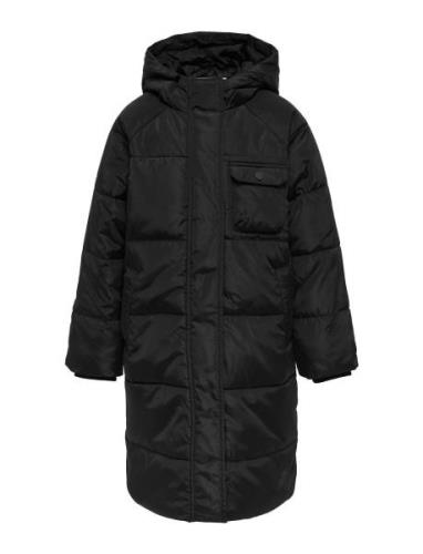 Kognewbelinda Long Puffer Otw Fôret Jakke Black Kids Only