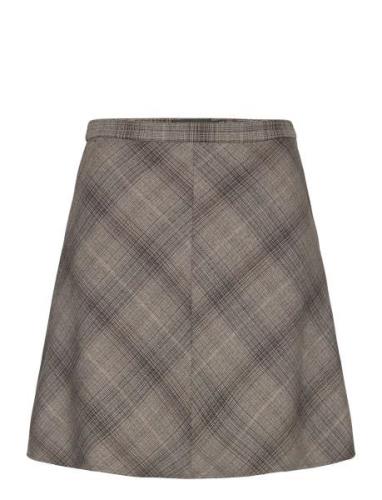 Slstorie Yara Skirt Kort Skjørt Brown Soaked In Luxury