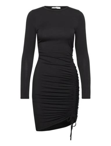 Viscose Dress Kort Kjole Black Rosemunde