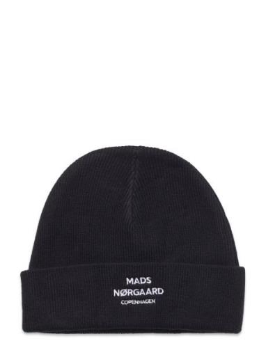 Isak Logo Ambas Beanie Accessories Headwear Beanies Black Mads Nørgaar...