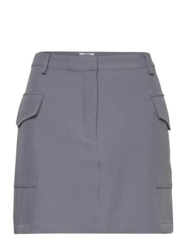 Vibebzcargo Miniskirt Kort Skjørt Grey Bzr