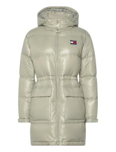 Tjw Midi Alaska Puffer Fôret Kåpe Green Tommy Jeans