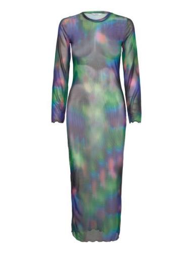 Enraven Ls Dress Aop 7042 Maxikjole Festkjole Multi/patterned Envii