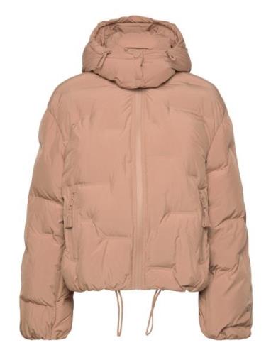 Soft Puffer Fôret Jakke Beige Ganni