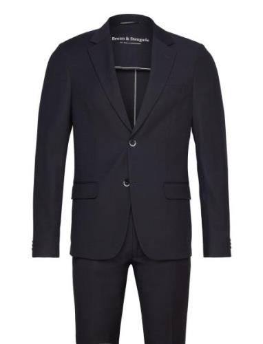 Bs Marin Slim Fit Suit Set Dress Black Bruun & Stengade