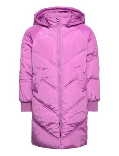 Pknelicity Puffer Jacket Tw Fôret Jakke Pink Little Pieces