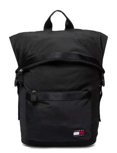 Tjm Daily Rolltop Backpack Ryggsekk Veske Black Tommy Hilfiger